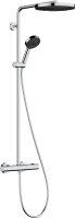 Hansgrohe Pulsify S Puro Showerpipe 260 1jet with Ecostat Fine & Hand Shower 3jet - Chrome