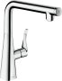 Hansgrohe Metris Select M71 Single Lever Kitchen Mixer 260, Single Spray Mode - Chrome