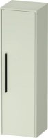 Duravit D-Code 1320 x 400mm 1 Door Right Opening Semi-Tall Cabinet w/ Black Handles - Pale Green