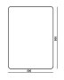 The White Space Kalm 500 x 800mm Non-Illuminated Mirror