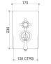 St James Classical Concealed Thermostatic Shower Valve with Diverter