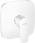 Hansgrohe Talis E Single Lever Manual Shower Mixer Soft Cube for Concealed Installation - Matt White