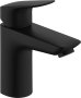 Hansgrohe Logis Single Lever Basin Mixer 100 with Waste - Matt Black