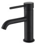 The White Space Pin Lux Mini Mono Basin Mixer - Matt Black