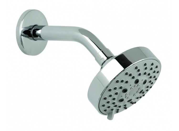 Vado 5 Function Fixed Shower Head and Arm | Bathroom Supplies Online