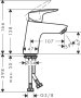 Hansgrohe Logis Single Lever Basin Mixer 70 with Push-Open Waste