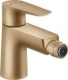 Hansgrohe Talis E Single Lever Bidet Mixer with Pop-Up Waste - Brushed Bronze