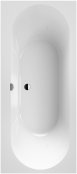 Villeroy & Boch Oberon 2.0 1800 x 800mm Double-Ended Rectangular Bath - White Alpin