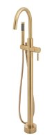 Vado Individual Origins Floor Standing Bath Shower Mixer - Brushed Gold