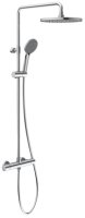 Villeroy & Boch Universal Exposed Dual Shower System with 200mm Shower Head - Matt Black