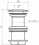 BC Designs Push Down Unslotted Basin Waste