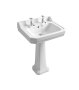 Tavistock Victoria 500mm 2 Tap Hole Cloakroom Basin