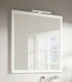 Roca Romea 1000mm Mirror with Wooden Frame - White Satin