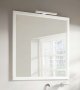 Roca Romea 800mm Mirror with Wooden Frame - White Satin