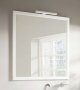 Roca Romea 600mm Mirror with Wooden Frame - White Satin