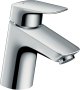 Hansgrohe Logis Single Lever Basin Mixer 70 for Vented Hot Water Cylinders with Push-Open Waste