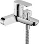 Hansgrohe Rebris S Single Lever Bath Mixer for Exposed Installation with Centre Distance 15.3 Cm - Chrome