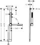 Hansgrohe Pulsify S Shower Set 100 1jet Ecosmart with Shower Bar 65cm - Matt White