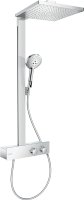 Hansgrohe Raindance E Showerpipe 300 1jet Ecosmart with Showertablet 350 - Chrome