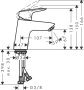 Hansgrohe Logis Single Lever Basin Mixer 70 with 2 Flow Rates