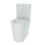 The White Space Lab Rimless Comfort Height Closed Back Close Coupled Toilet - White