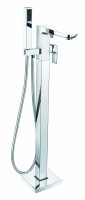 The White Space Veto Floorstanding Bath/Shower Mixer with Hose & Handset - Chrome