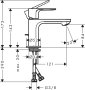 Hansgrohe Rebris E Single Lever Basin Mixer 80 Coolstart with Pop-Up Waste Set