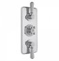 Bayswater White & Chrome Triple Concealed Valve with Diverter - Stock Clearance