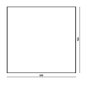 The White Space 800 x 700mm Rectangular Non-Illuminated Mirror