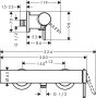 Hansgrohe Finoris Single Lever Shower Mixer for Exposed Installation - Chrome