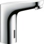 Hansgrohe Focus Electronic Basin Mixer with Temperature Pre-Adjustment & Mains Connections 230 V