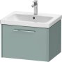 Duravit D-Code 584mm x 460mm 1 Drawer Wall Hung Vanity Unit - Fjord Green