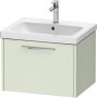 Duravit D-Code 584mm x 460mm 1 Drawer Wall Hung Vanity Unit - Pale Green