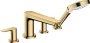 Hansgrohe Talis E 4-Hole Rim-Mounted Bath Mixer - Polished Gold-Optic