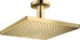 Hansgrohe Raindance E Overhead Shower 300 1jet with Ceiling Connector - Polished Gold-Optic