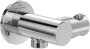 Villeroy & Boch Universal Round Combined Wall Outlet & Hand Shower Holder - Chrome