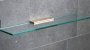 Miller Classic Brass 400mm Glass Shelf & Bracket