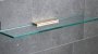 Miller Classic Brass 500mm Glass Shelf & Bracket