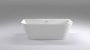 The White Space 1600 x 800mm D-Shaped Bath