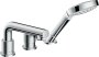 Hansgrohe Talis S 3-Hole Rim-Mounted Single Lever Bath Mixer for Secuflex - Chrome