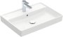 Villeroy & Boch Collaro 650mm Basin with 1 Tap Hole & Overflow - White Alpin