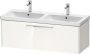 Duravit D-Code 1184mm x 460mm 1 Drawer Wall Hung Vanity Unit - Gloss White