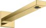 Hansgrohe Shower Arm E 39cm with Rectangular Shaft - Polished Gold-Optic