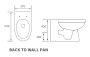 Purity Collection Visio 500mm Toilet Unit & BTW Pan Pack - White Gloss