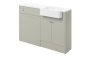 Purity Collection Belinda 1242mm Basin & Toilet Unit Pack (RH) - Matt Latte