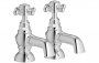 Purity Collection Terni Bath Pillar Taps - Chrome