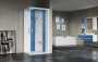 Novellini Skill A Hammam 100 x 80cm Multifunction Steam/Shower Cubicle with 2 Sliding Doors & 2 Fixed Panels (Corner Entry)