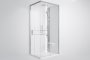 Novellini Glax 2 2.0 A Hammam 80 x 80cm Multifunction Shower Cubicle with 2 Sliding Doors & 2 Fixed In Line Panels (Corner Entry)