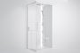 Novellini Glax 2 2.0 A Hammam 80 x 80cm Multifunction Shower Cubicle with 2 Sliding Doors & 2 Fixed In Line Panels (Corner Entry)