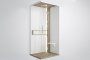 Novellini Glax 2 2.0 A Hydro 80 x 80cm Multifunction Shower Cubicle with 2 Sliding Doors & 2 Fixed In Line Panels (Corner Entry)